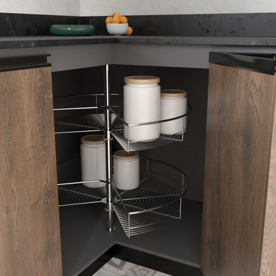 Frankie-Jay Steel Lazy Susan Organizer