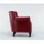 Fauteuil club rouge Hadley