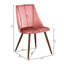 Chaise d'appoint rembourrée en velours Shiley