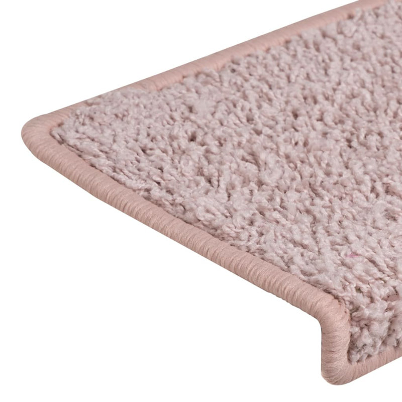 Braxter Non-Slip White and pink Stair Tread
