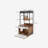  Multi-Function Cat Litter Box Enclosures with Feeding Station and Scratching Pad-965067115