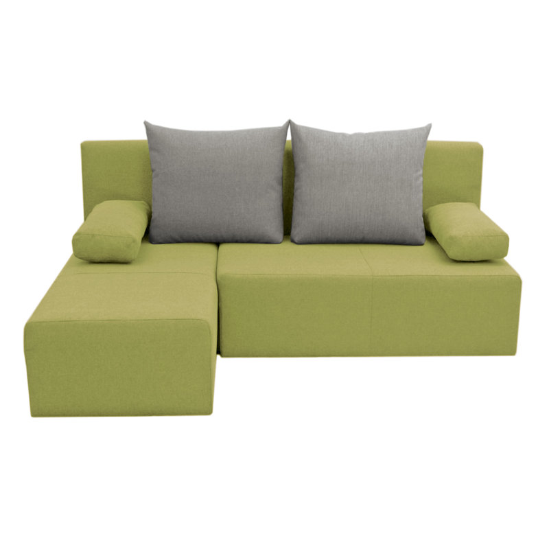 Pagoda Corner Sofa , Apple Green/Grey