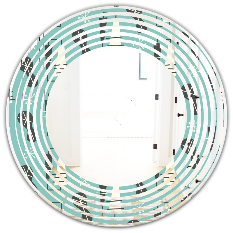 Miroir mural 1950 1950, H 24 po x l 24 po