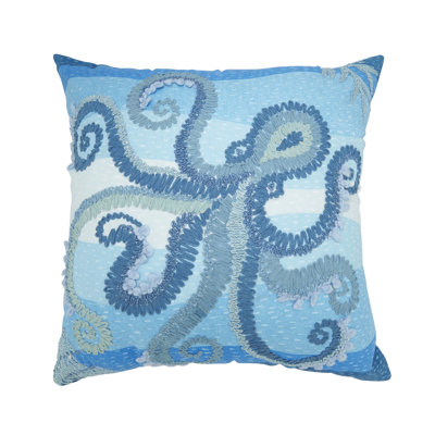 Coussin d'extérieur brodé
