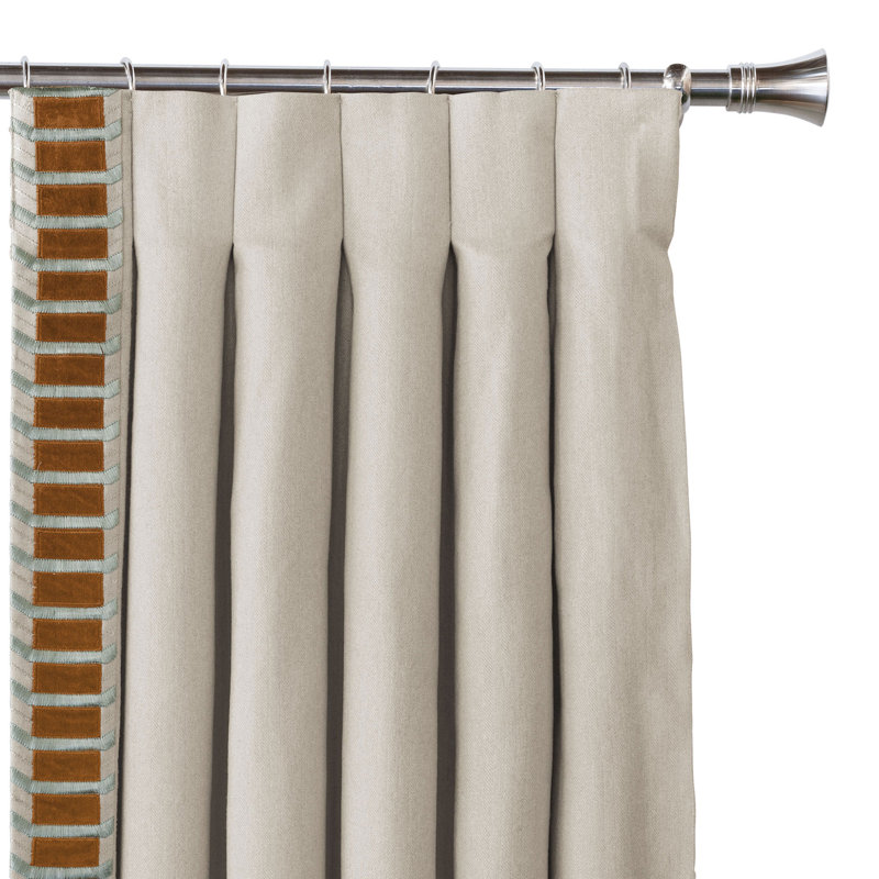 Rufus Room Darkening Curtain, 40" W x 96" L, Left