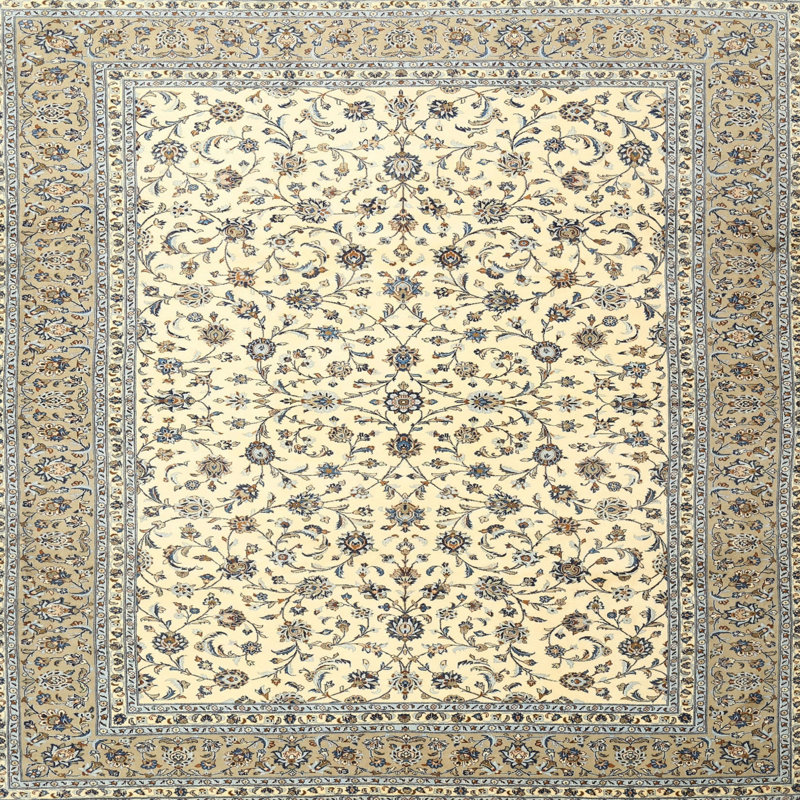 Bronwen Wool Floral Indoor Rug, Square 3'