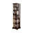Nut-Brown Modern Solid wood Rotating Bookshelf
