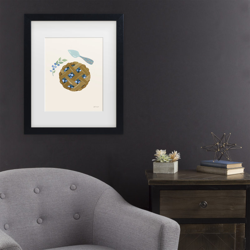 Art mural encadré - Décoration murale «Bake with Blueberries III» d'Yvette St. Amant, 22" H x 18" W