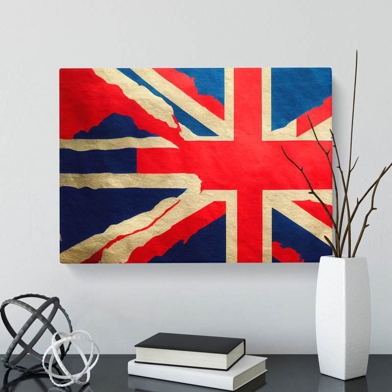 Union Jack Flag Vol.1 - Wrapped Canvas, 40cm H x 60cm W x 3cm D