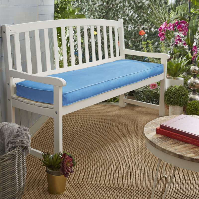 Osprey Outdoor Sunbrella Bench Cushion, 48" W x 19" D, Canvas Capri Sunbrella® Canvas
