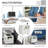 60cm W Steel Bedside Table