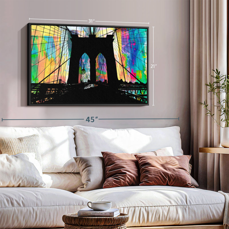 Brooklyn Bridge I Canvas Print, 21" H x 31" W