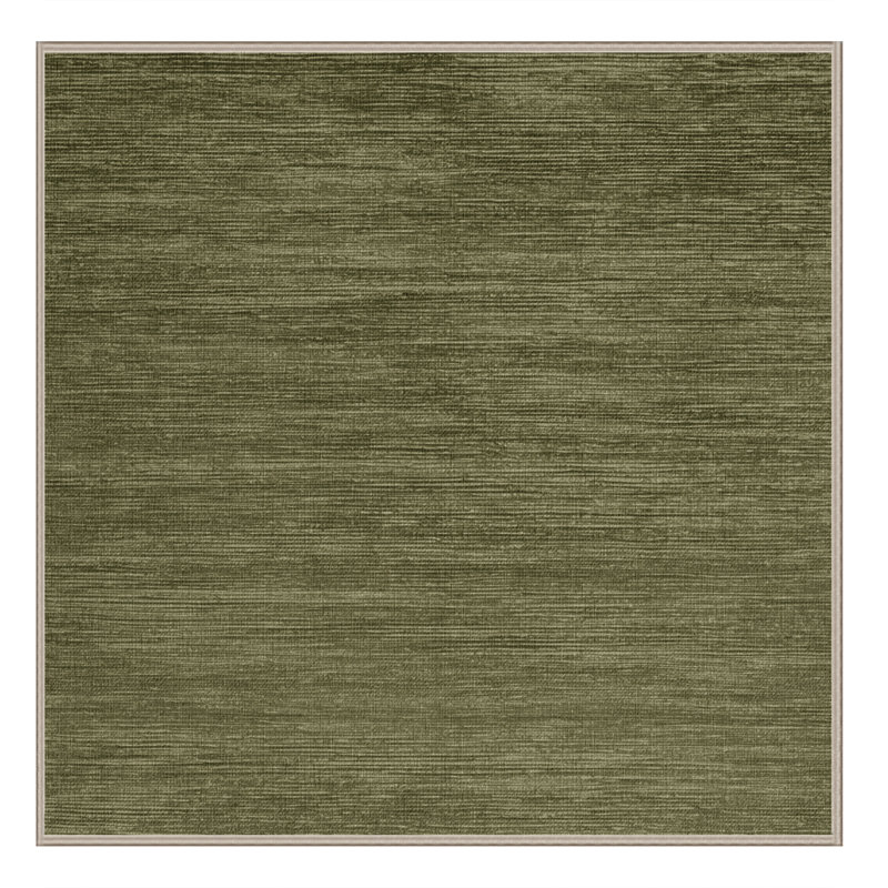 Machine Washable Solid Brown Area Rug, Square 8'