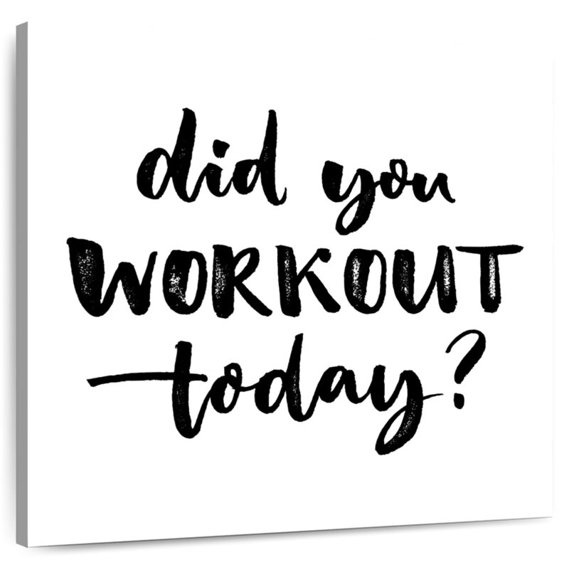 Tergel Did You Workout Typography