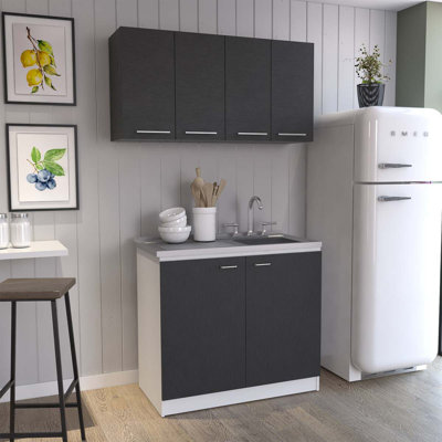 Kitchen Cabinet Set, Wall Cabinet, Utility Sink Cabinet