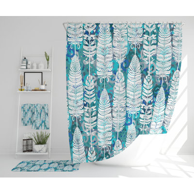 Neyha Polyester Shower Curtain Set