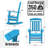 Oxing HDPE Outdoor Rocking Chair-1860839099