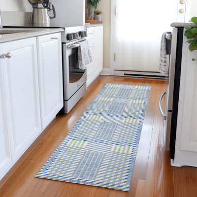 Tapis intérieur / extérieur bleu Lunara 