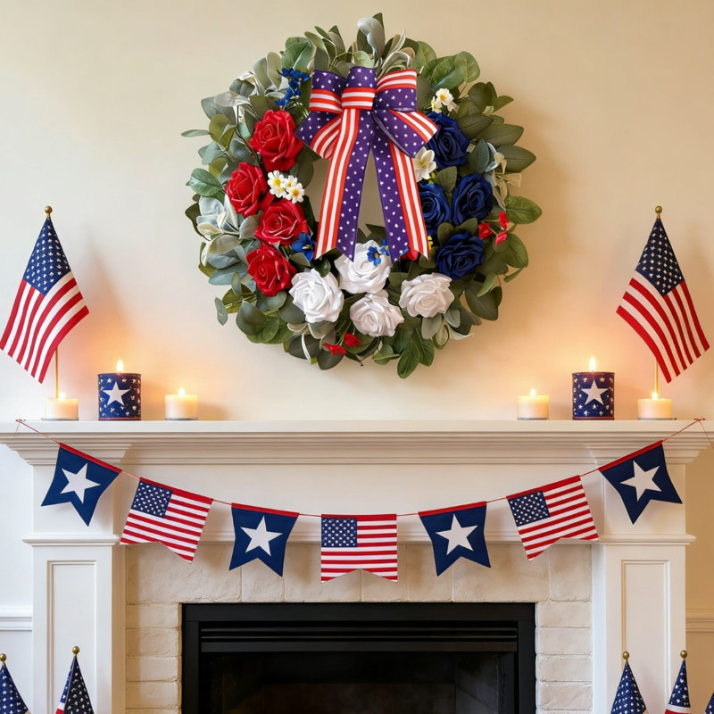 Plastic 34.01cm Wreath