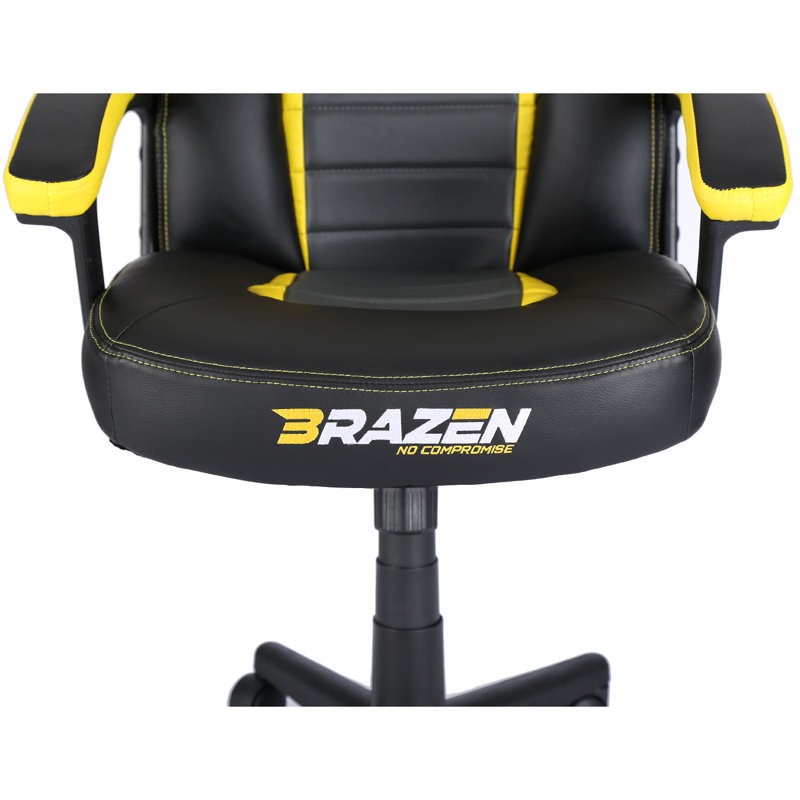 BraZen Salute PC Gaming Chair, Yellow