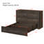 Grand lit escamotable style ferme avec station de charge, lit plateforme pliable avec grand tiroir de rangement pour chambre d'amis, petite chambre-72655660