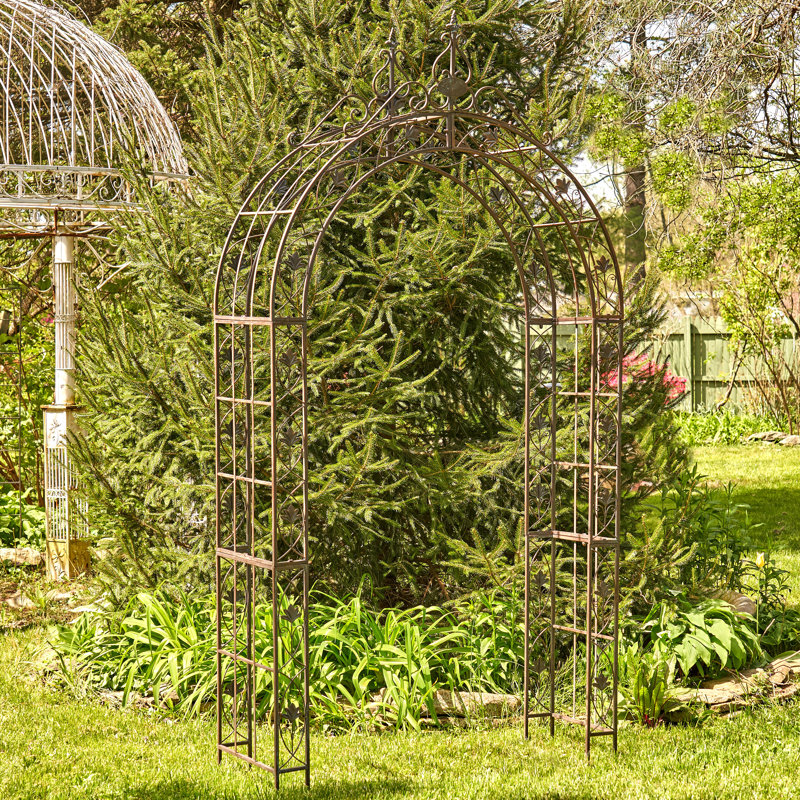 Tonnelle en fer de l 58,26 po x P 18,11 po, Bronze