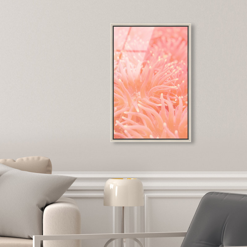 Deep Sea Flowers Print by Oliver Gal, 55"H x 37"W, Silver Floater Frame