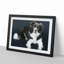Resting Border Collie Dog - Picture Frame Painting Print on MDF-55598460-55598458