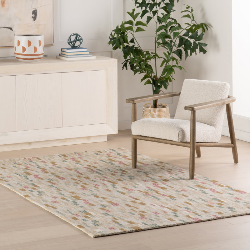 Ashmore Multi Hand Micro Hooked Wool Rug, Rectangle 3' x 5'