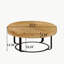 Table basse ronde avec pieds en métal-254146687