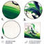 «Green and White Abstract Ink Expression IV», art mural abstrait en métal-1369175334