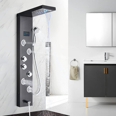 44.48'' Shower Panel with Fixed Shower Head