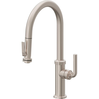 Descanso Kitchen Pull-Down Faucet with Squeeze Sprayer - High Arc Spout