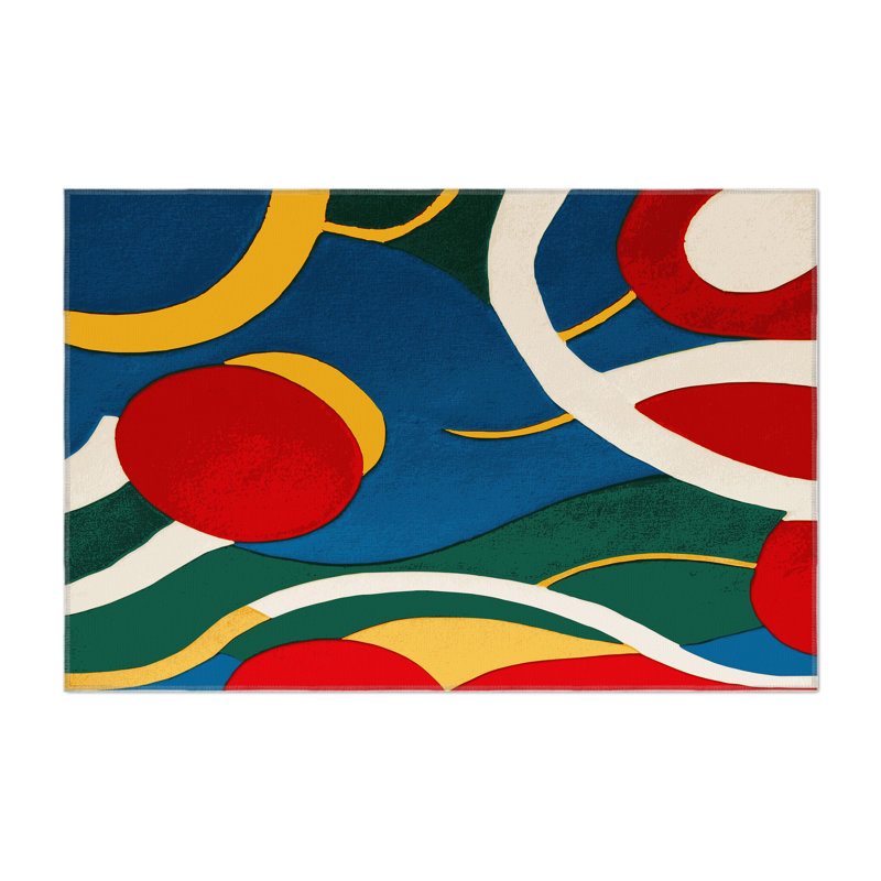 Retro Horizon Indoor And Outdoor Area Rug, Rectangle 3' x 5'