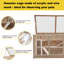 L 38 po x l 20 po x H 20 po - Maison pour petits animaux - Naturel - Bois massif - 1 pièce - Ventilé