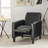 Black Fax Leather Push Back Chair For Elegant Home Décor