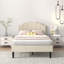 Lit simple avec tête de lit capitonnée réglable, lit plateforme, sommier à ressorts, aucun sommier requis-1819051357-1819051358
