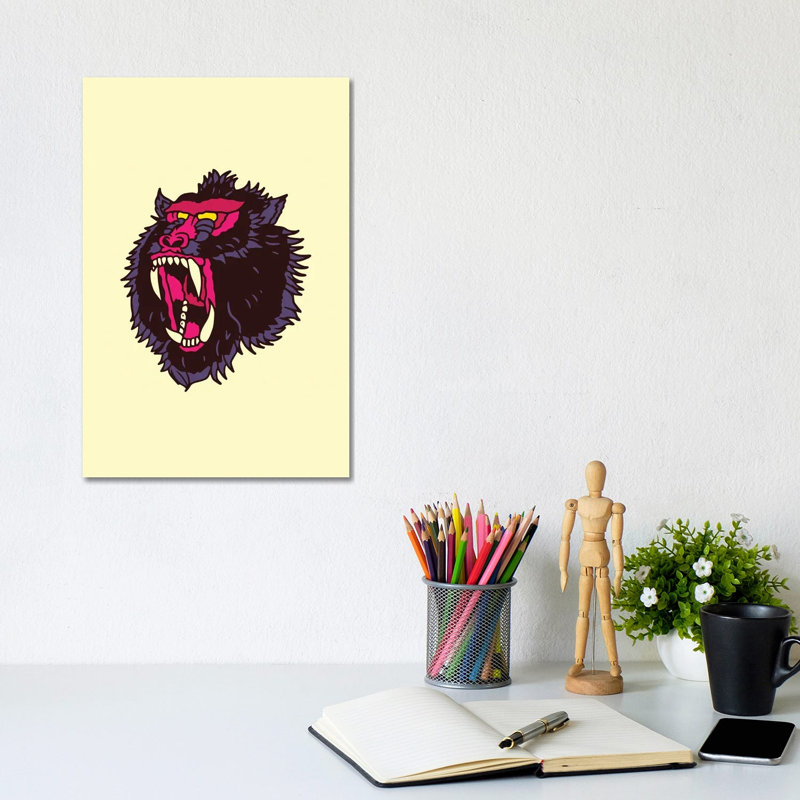 Mandrill by Nick Cocozza - No Frame Gallery-Wrapped Canvas Giclée on Canvas, 30.48cm H x 20.32cm W