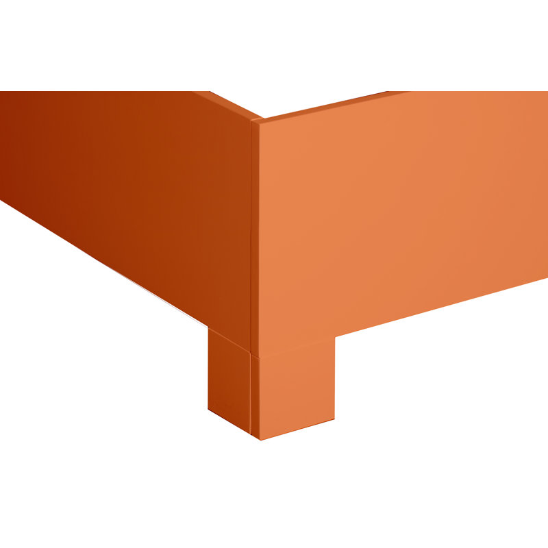 Palm Springs Low Profile Standard Bed, King, Citrus Orange