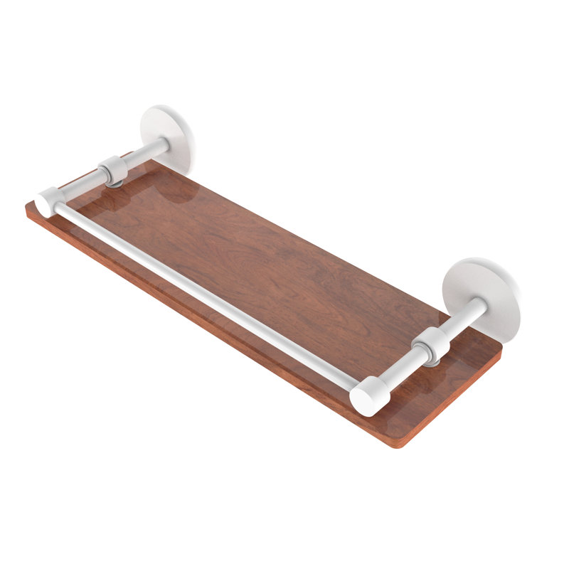 Dalston Bracket Shelf, Matte White, 3" H x 16" W x 5" D