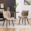 Chaise d'appoint rembourrée en similicuir avec structure en métal-1546850812