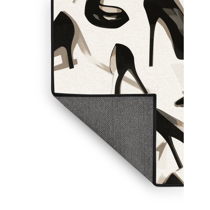 Tapis beige doux et moelleux Elwell, 4x6