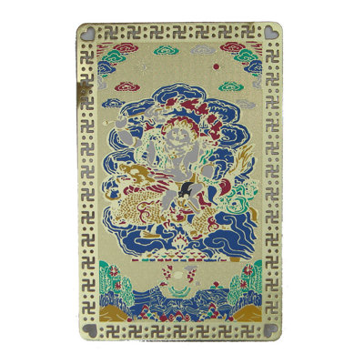 Décoration murale carte talisman dzambhala