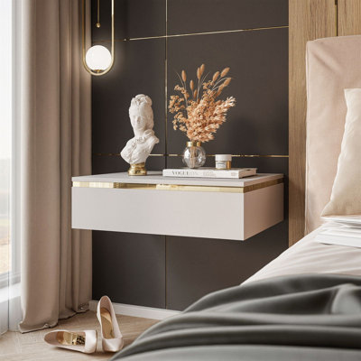 48cm W Manufactured Wood Bedside Table