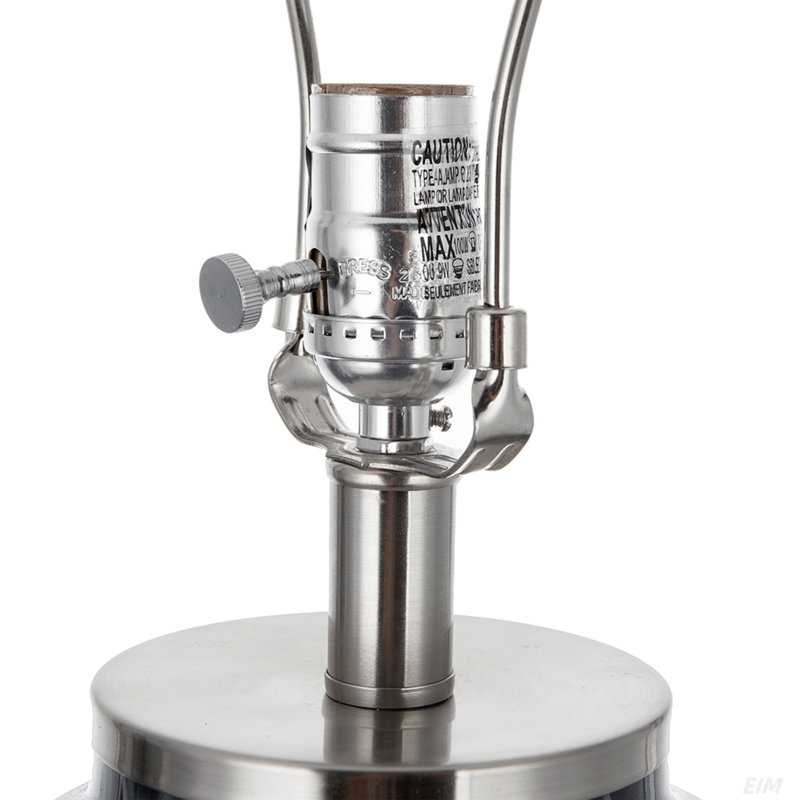 D16.9''Xh28'' Ellis Glass Table Lamp
