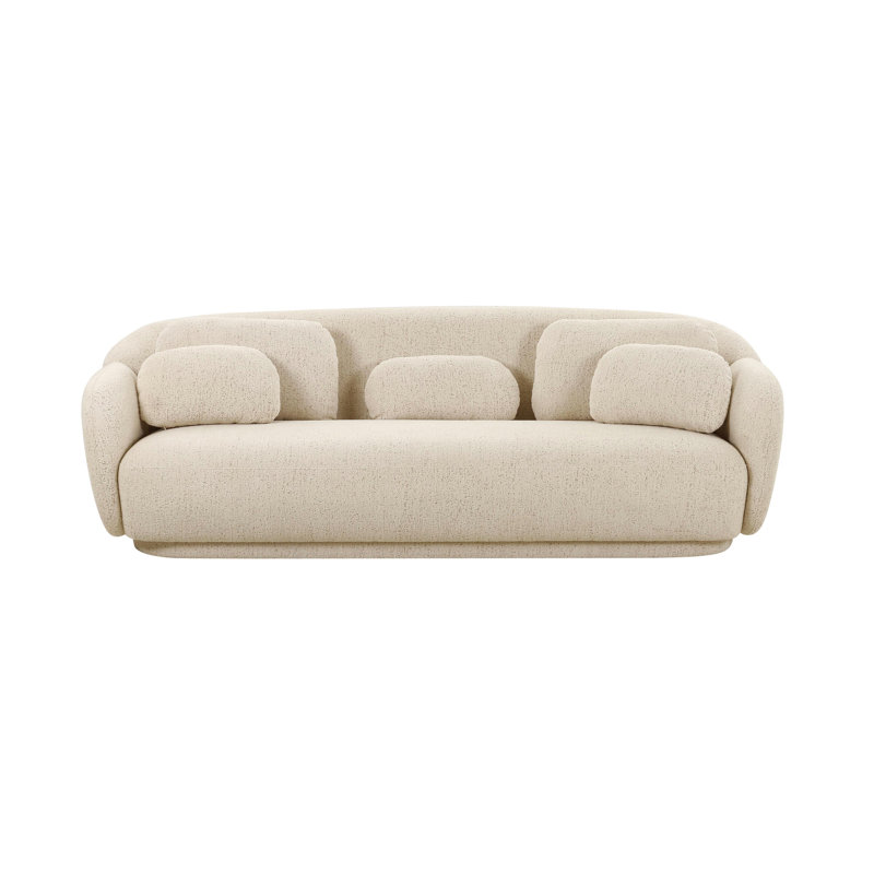 Tov Furniture Misty Cream Boucle Sofa, Cream