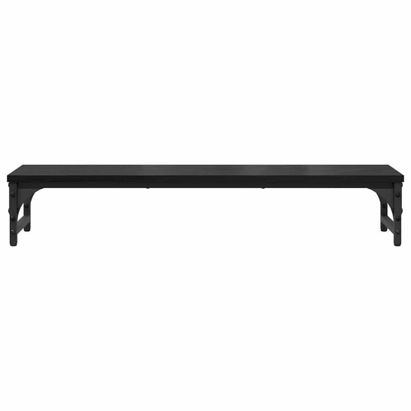 Manufactured Wood Monitor Stand, Black Oak, 14cm H x 85cm W x 23cm D