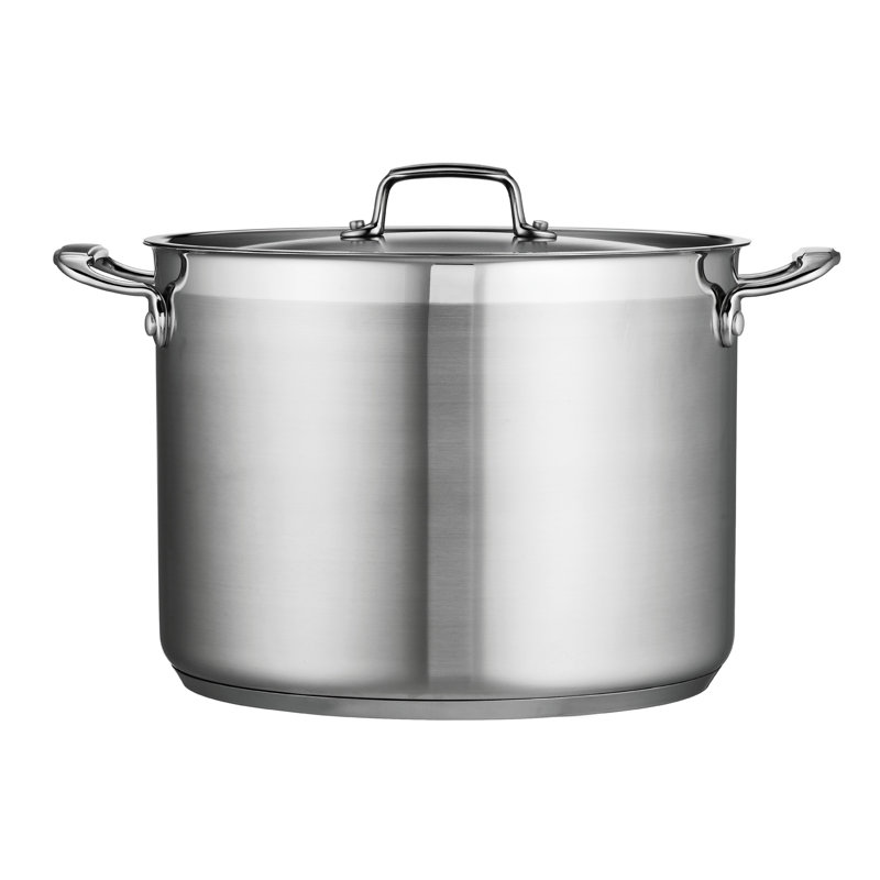 16 Qt Stainless Steel Stock Pot with Lid
