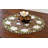 Magnolia on Brown Table Topper (23" Round)