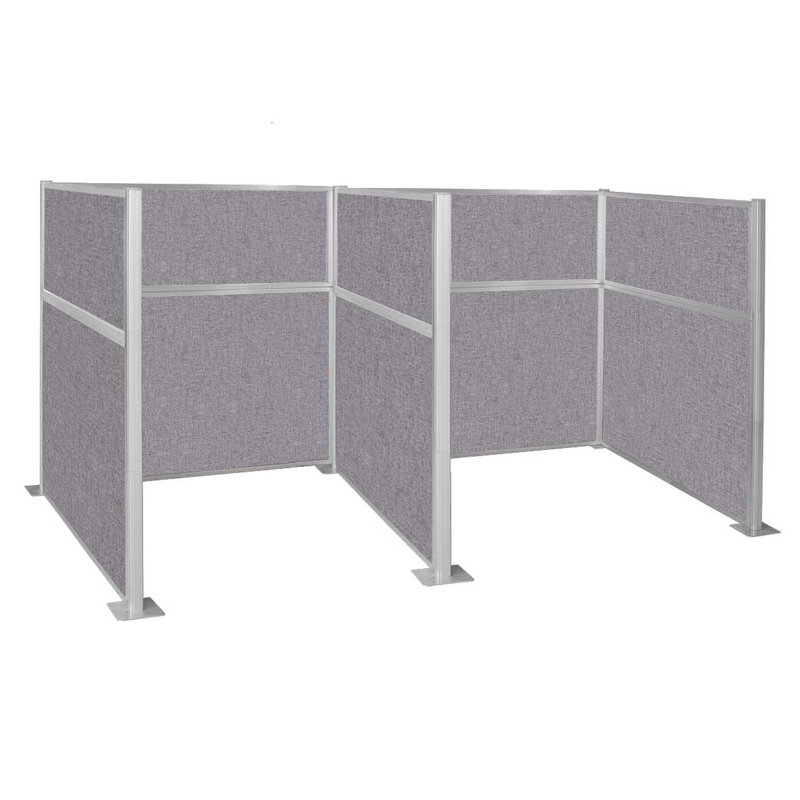 Panneau de configuration pré-configuré - armoire en forme de W, Gris clair